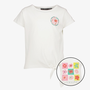 TwoDay meisjes T-shirt met backprint en knoop