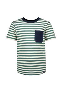 B.Nosy Jongens t-shirt - Giel - Groovy streep