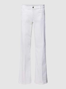 CAMBIO Wide fit jeans met knoop- en ritssluiting, model 'TESS'