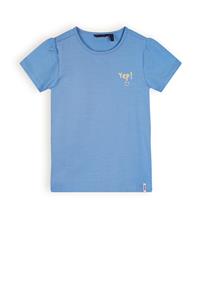 NoNo Meisjes t-shirt basic - Kono - Parisian blauw