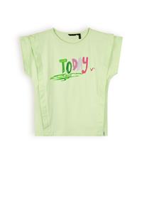 NoNo Meisjes t-shirt print - Kiam - Spring groen