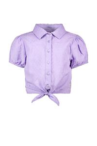 B.Nosy Meisjes blouse met knoop - Vajenne - Lt Lavender
