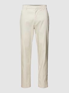 CK Calvin Klein Tapered fit linnen broek met labeldetail