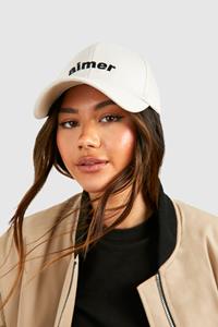 Boohoo Aimer Washed Cap, Cream