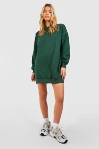 Boohoo Oversized Sweatshirt Jurk, Green