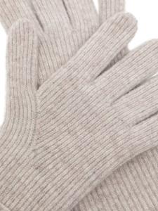 N.Peal Ribgebreide handschoenen - Grijs