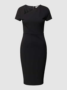 Calvin Klein Womenswear Knielange jurk met labeldetail, model 'SCUBA CREPE'
