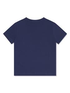 Moschino Kids logo-print cotton T-shirt - Blauw