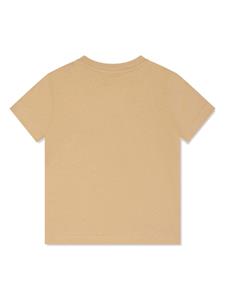 Moschino Kids logo-print cotton T-shirt - Beige