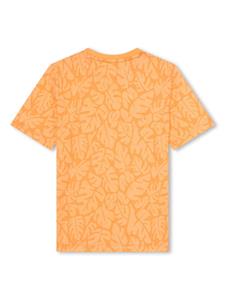 BOSS Kidswear Katoenen T-shirt - Oranje