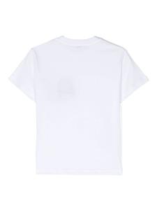 Il Gufo Katoenen T-shirt met borduurwerk - Wit