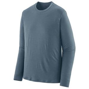 Patagonia  L/S Cap Cool Merino Shirt - Merinoshirt, blauw/grijs