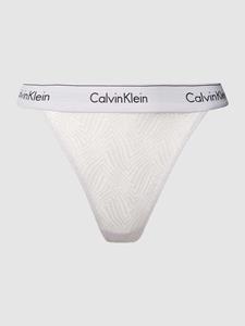 Calvin Klein Underwear String met kantgarnering