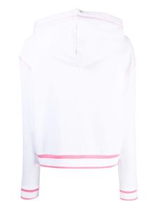 Moschino Katoenen hoodie met logoprint - Wit
