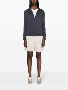 Brunello Cucinelli Hoodie met rits - Blauw