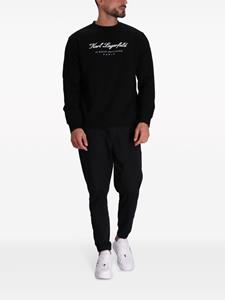 Karl Lagerfeld Sweater met logoprint - Zwart