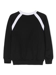 Balmain Kids Jersey sweater met logoprint - Zwart