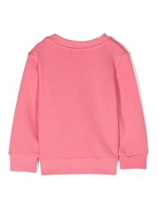 Stella McCartney Kids appliqué-detail cotton sweatshirt - Roze
