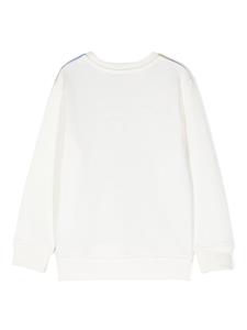 Stella McCartney Kids Smile-print cotton sweatshirt - Wit
