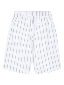 Officine Generale striped cotton shorts - Wit