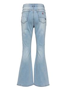 AAPE BY *A BATHING APE flared high-waisted jeans - Blauw