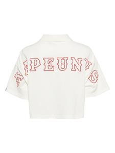 AAPE BY *A BATHING APE cropped cotton polo shirt - Wit