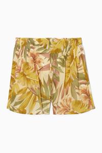 COS Shorts Aus Seide Mit Floralem Print