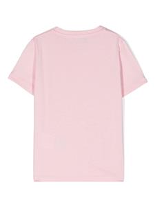 Versace Kids Katoenen T-shirt met logoprint - Roze