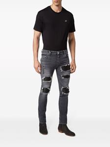 Philipp Plein Gerafelde jeans - Zwart