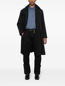 Yohji Yamamoto tapered cargo trousers - Zwart
