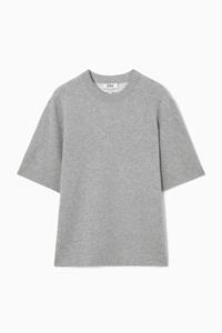 COS Strick-T-Shirt Aus Doubleface-Material