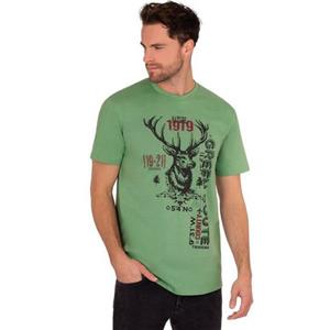 Trigema T-shirt  T-shirt in eco-kwaliteit met edelhertmotief