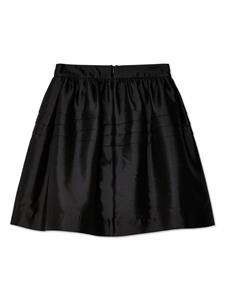 SHUSHU/TONG high-waist flared satin skirt - Zwart