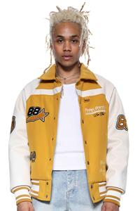 Jaded Man Yellow Rodeo Varsity Jacket