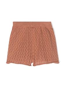 Donsje Gebreide shorts - Bruin