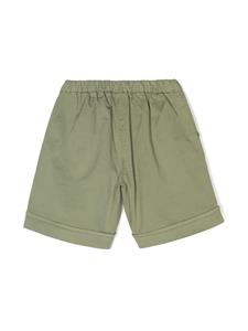 Il Gufo Geplooide katoenen bermuda shorts - Groen