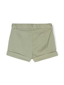 Il Gufo Twill shorts van katoenblend - Groen