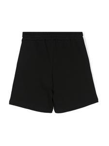 MSGM Kids Katoenen shorts met geborduurd logo - Zwart