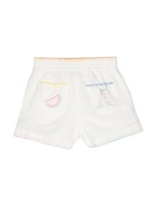Stella McCartney Kids embroidered-motif shorts - Wit