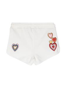 Stella McCartney Kids Shorts met hartpatch - Wit