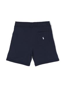 Ralph Lauren Kids logo-print track shorts - Blauw