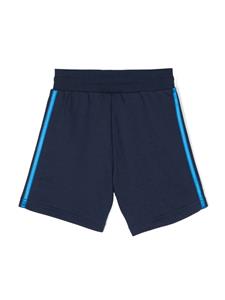 Adidas Kids logo-print track shorts - Blauw