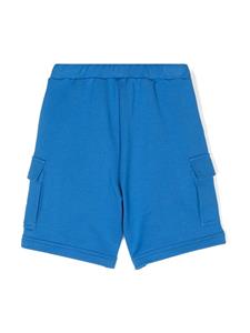 Il Gufo Mid waist katoenen cargo shorts - Blauw