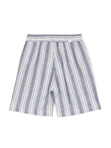 Paolo Pecora Kids Shorts met elastische taille - Blauw