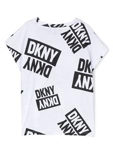Dkny Kids T-shirt met logoprint - Zwart