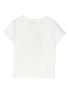 ETRO KIDS floral-embroidered cotton T-shirt - Beige