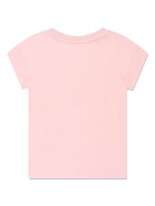 Moschino Kids logo-print cotton T-shirt - Roze