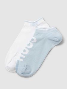 HUGO Sokken met labelopschrift in een set van 2 paar