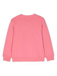 Dolce & Gabbana Kids logo-embroidered cotton sweatshirt - Roze