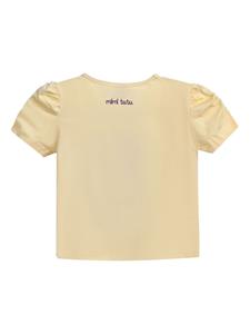 Mimi Tutu T-shirt met eenhoorn applicatie - Geel